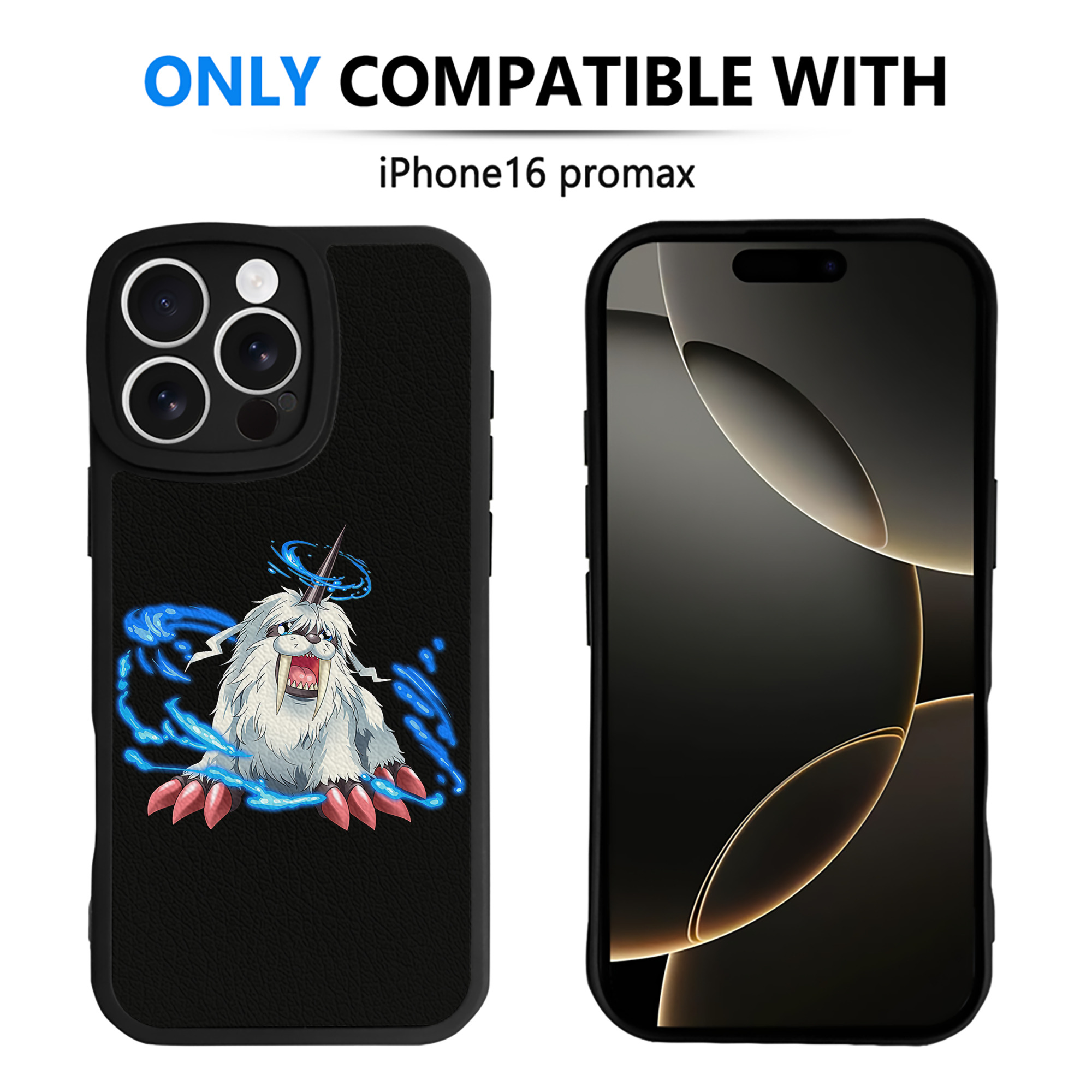 （画像用） Digimon デジタルモンスター/デジモン 【iPhone 16シリーズ対応】シリコンスマホケース（レザー調） 材質：シリコン